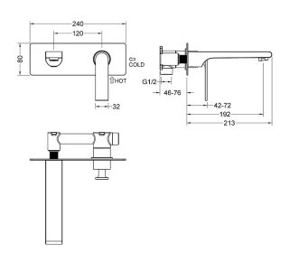 Смеситель для раковины Timo Anni 2771/03SM Черный матовый